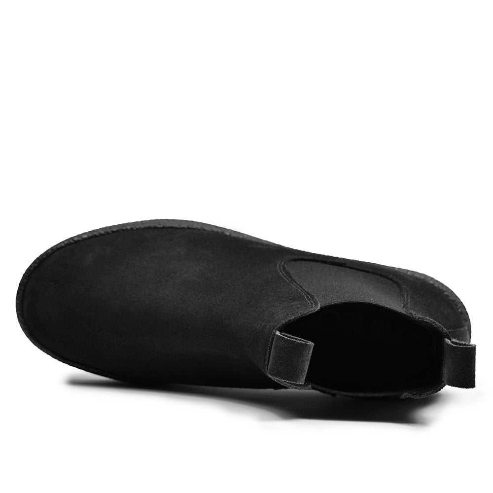 Minfot Chelsea Boots Visby Dam Mocka Svart