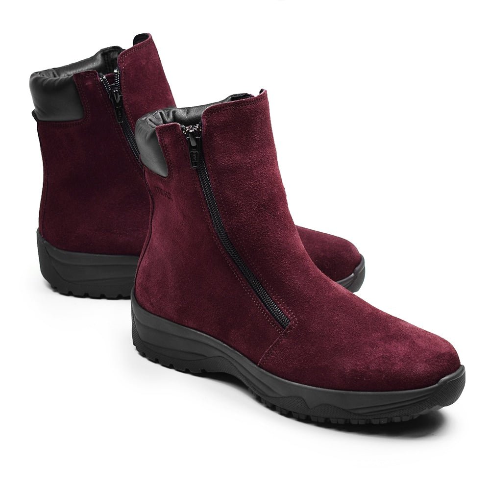 Minfot Dubbskor Boden Mocka Ull Bordeaux