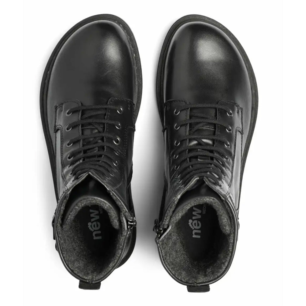 Produktbild 4 - New Feet Annie Boots Snörning Dragkedja Svart