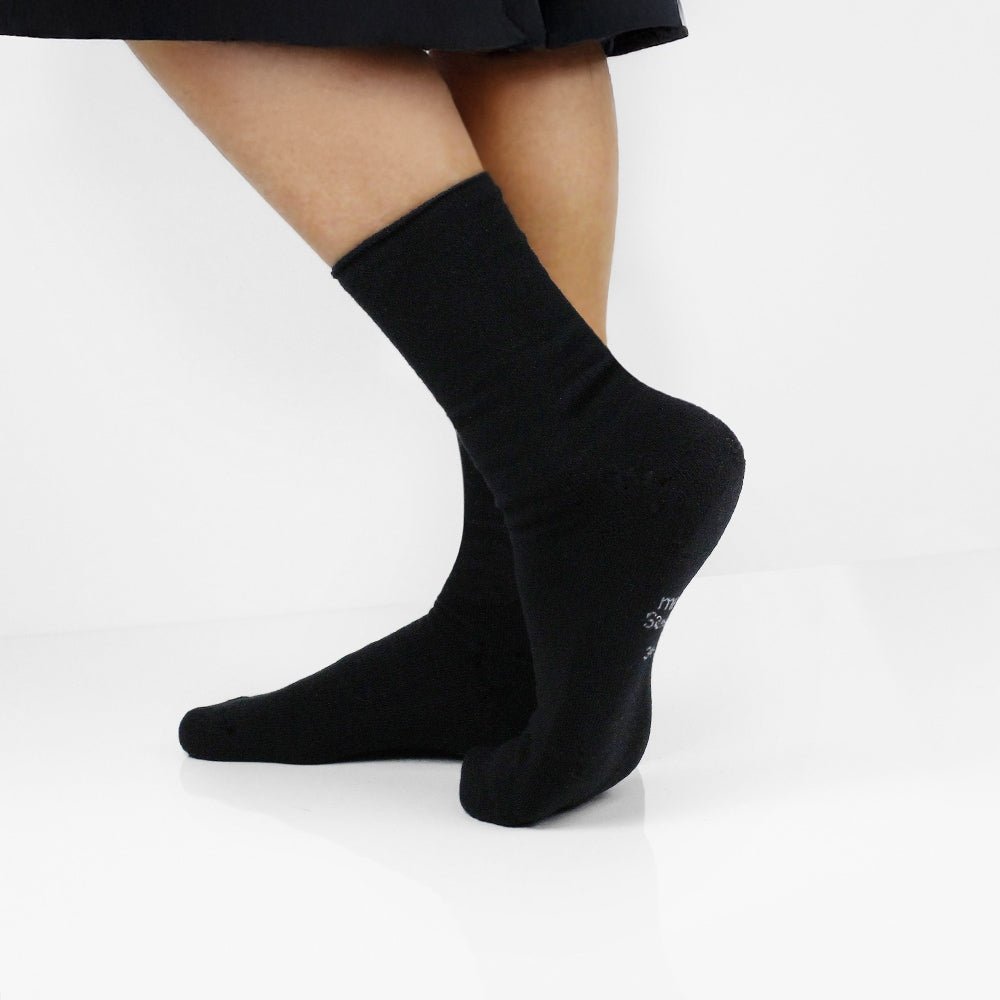 Produktbild 6 - frotte-strumpor-svart-bambu-minfot-terry