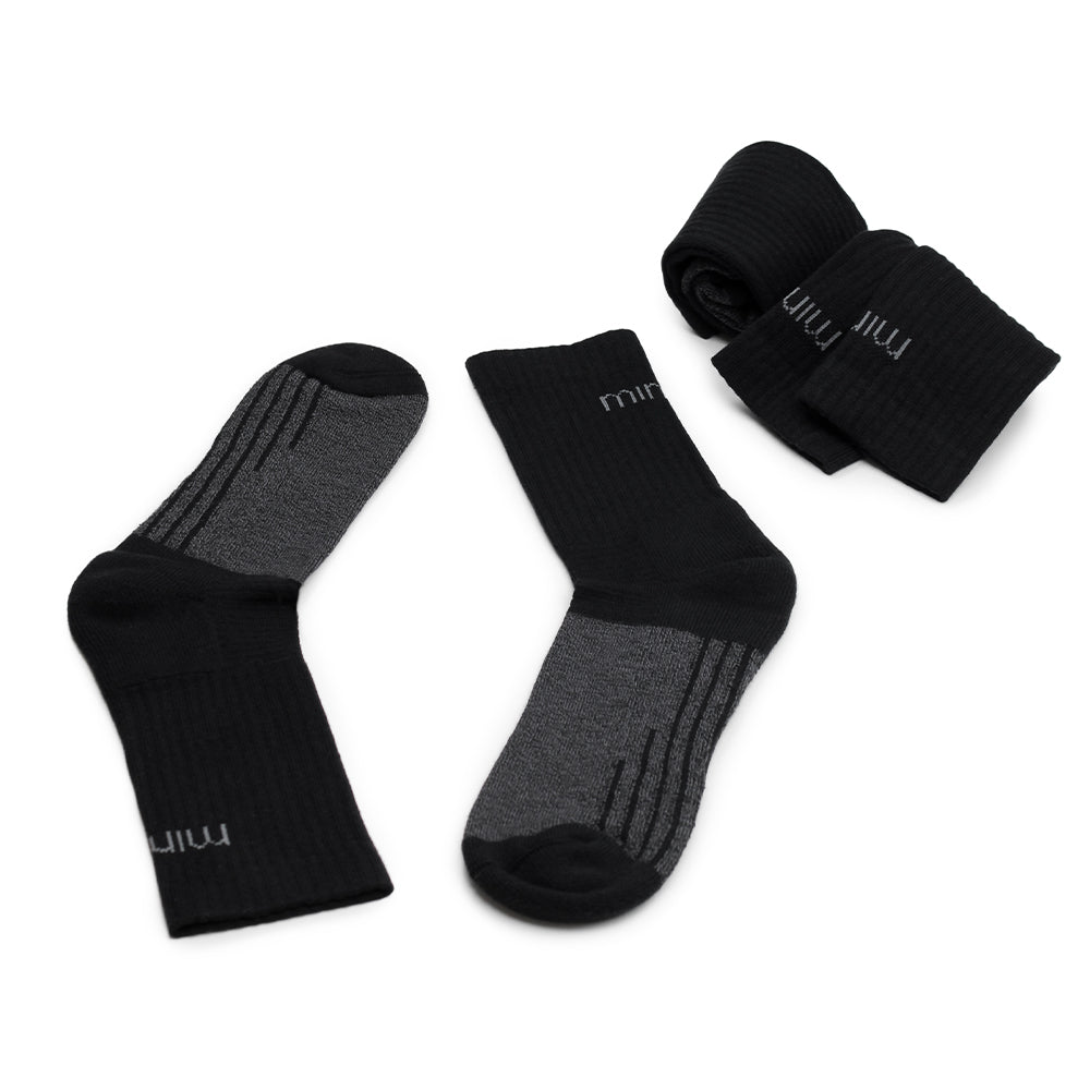 Produktbild 7 - Minfot Strumpor Cool Max Svart 3-Pack
