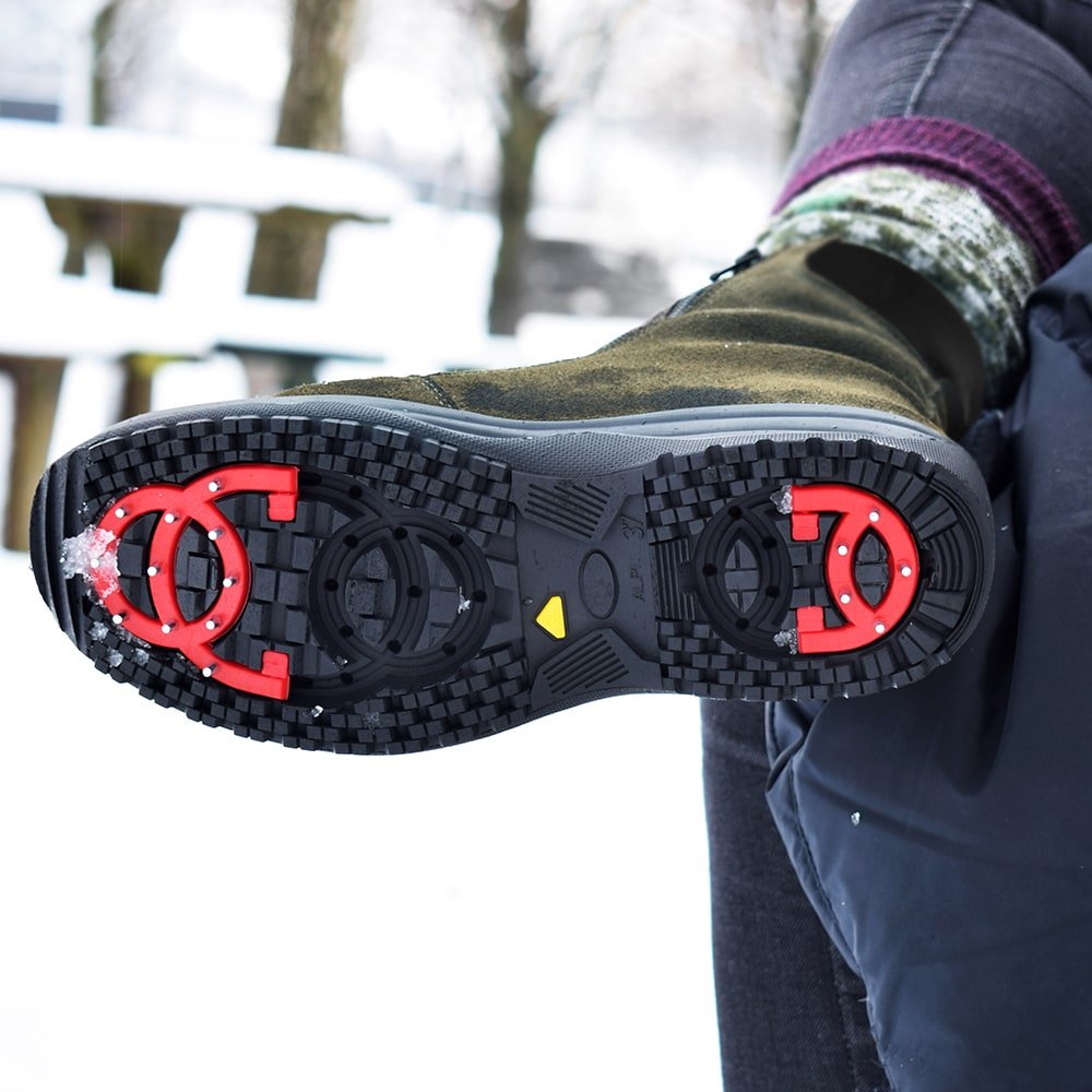 Minfot Dubbskor Boden Mocka Ull Mörkgrön