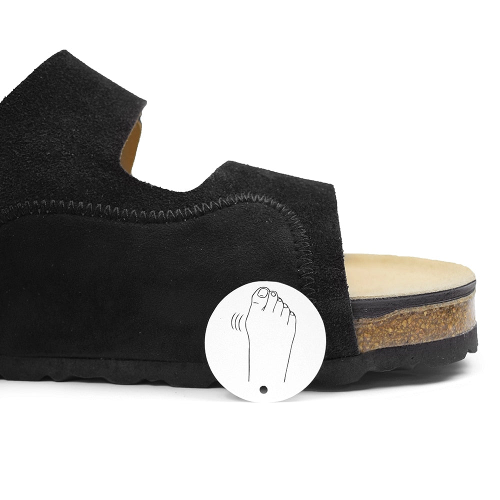 Minfot Hallux Valgus Sandaler Primo Soft Svart