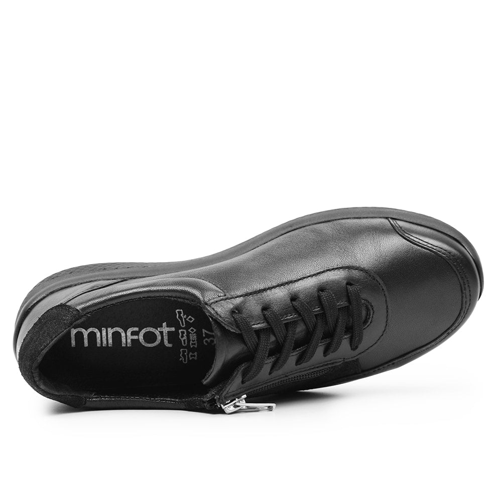 Produktbild 5 - Minfot Way Sneaker Bred Stretch Zip Svart