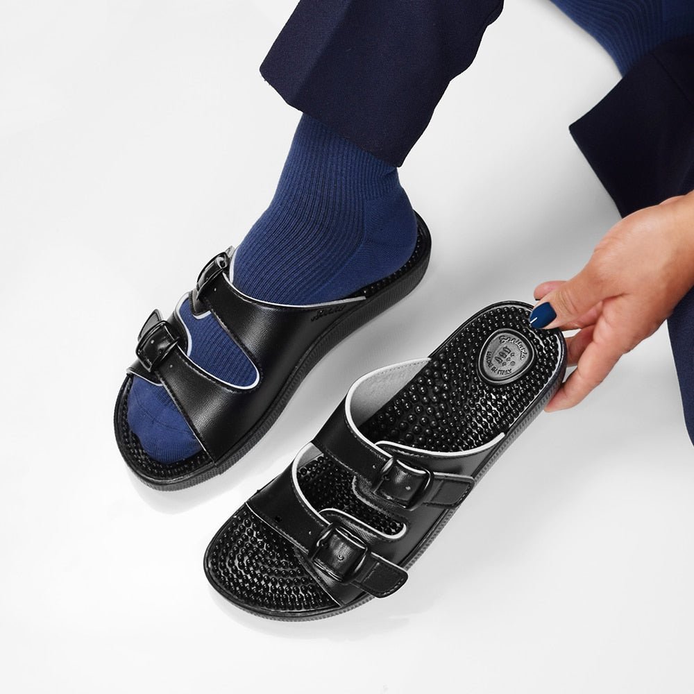 Minfot Massage Sandaler Dam Svart