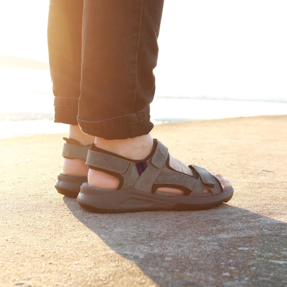 Minfot Karlshamn Sandaler Herr Grå