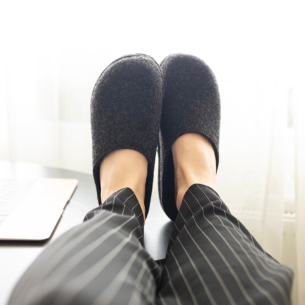 Produktbild 11 - Minfot Tofflor Slip-on Viken Ull Antracit