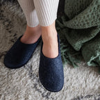 Minfot Tofflor Slip-on Viken Ull Navy
