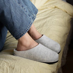 Minfot Tofflor Slip-on Viken Ull Ljusgrå