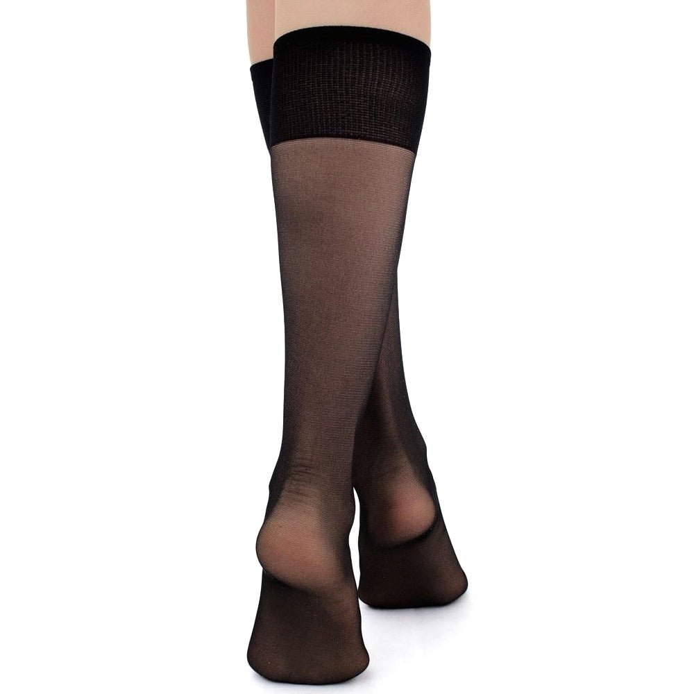 Produktbild 3 - Giulia Marea Nylonstrumpor Knä 40 den 2-pack Svart