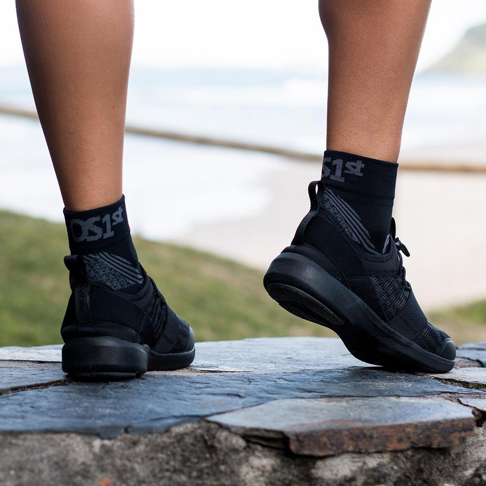 Produktbild 2 - OS1st FS4 Hälsporrestrumpor Merino Crew Svart