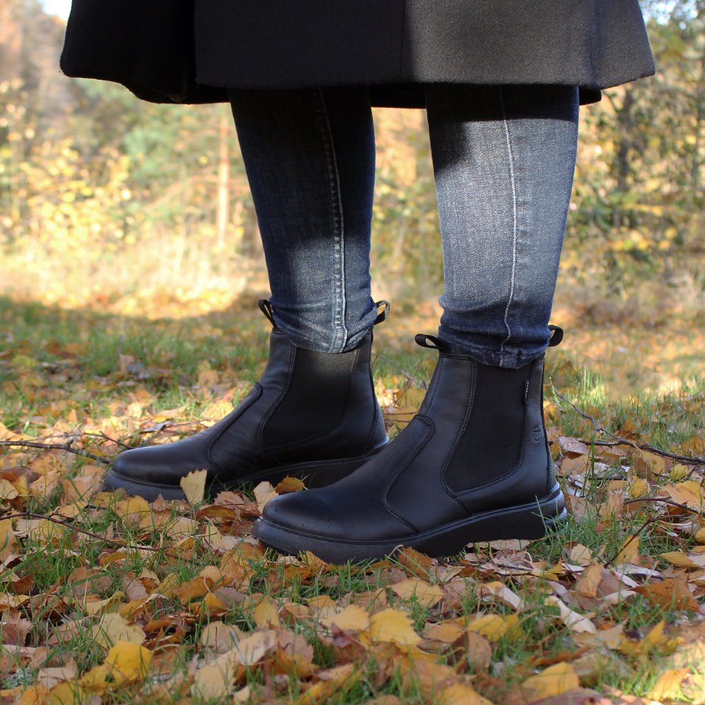 Produktbild 15 - Minfot Ami Chelsea Boots TEX Skinn Svart