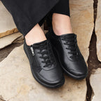 Minfot Way Sneaker Bred Stretch Zip Svart