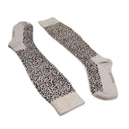 Minfot Stödstrumpor Ekologisk Bomull Leopard Beige 1-pack