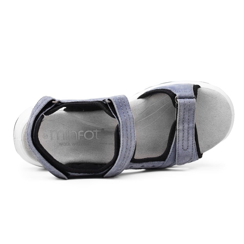 Produktbild 6 - Minfot Sandaler Sandhamn Dam Mocka Duvblå