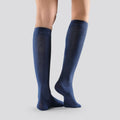 Mabs Stödstrumpor Bomull Marinblå