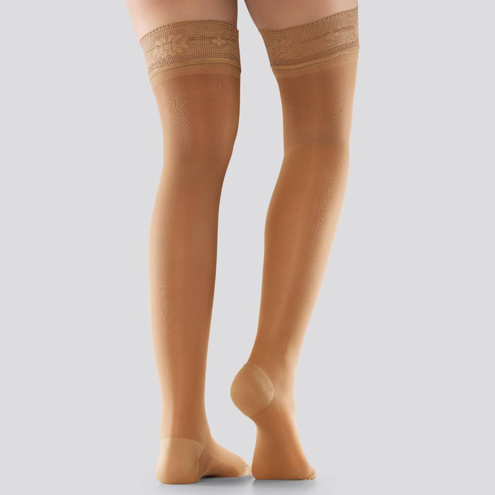 Mabs Stödstrumpor Stay Up Nylon Tan