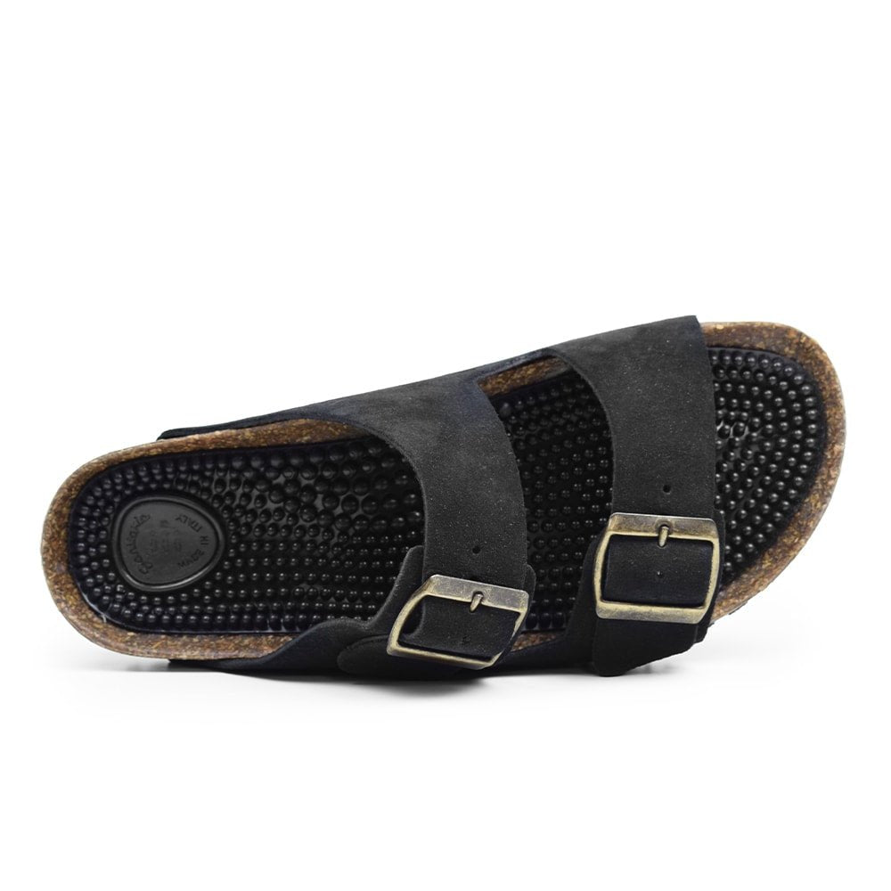 Minfot Massage Sandaler Bio Mocka Svart