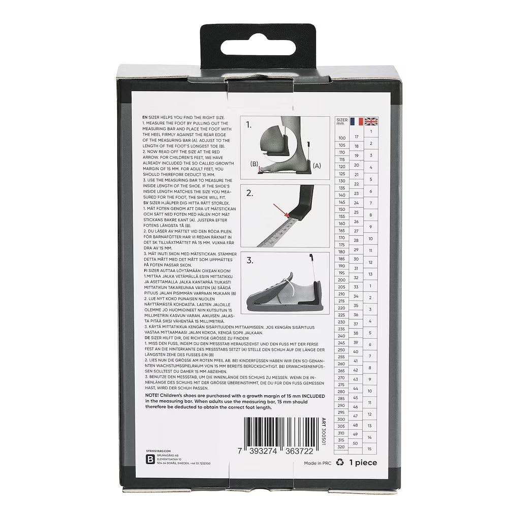 Produktbild 7 - Springyard Mätsticka Sizer Svart