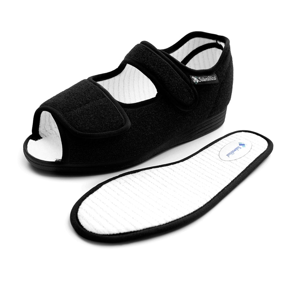 Produktbild 4 - Salemedical Specialskor Med Wrap Öppen Tå Svart