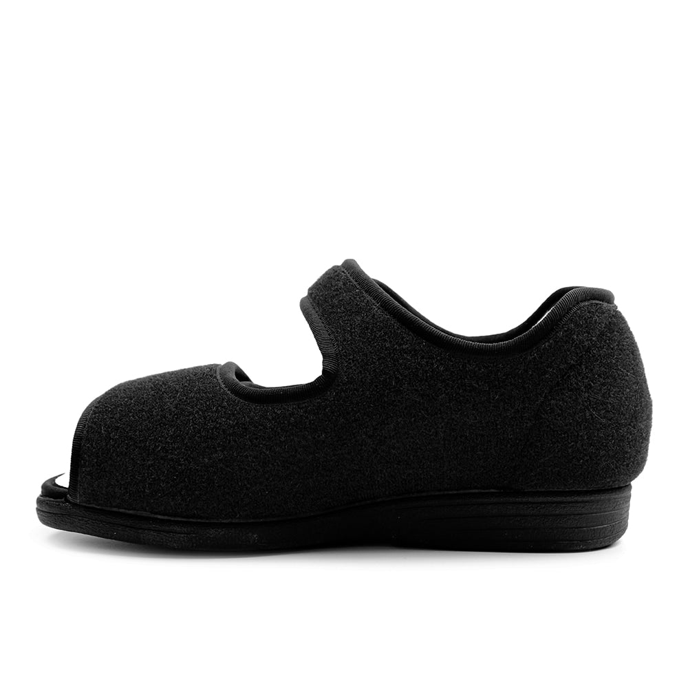 Produktbild 3 - Salemedical Specialskor Med Wrap Öppen Tå Svart