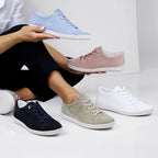 Minfot Aveny Sneaker Dam Mocka Ljusblå