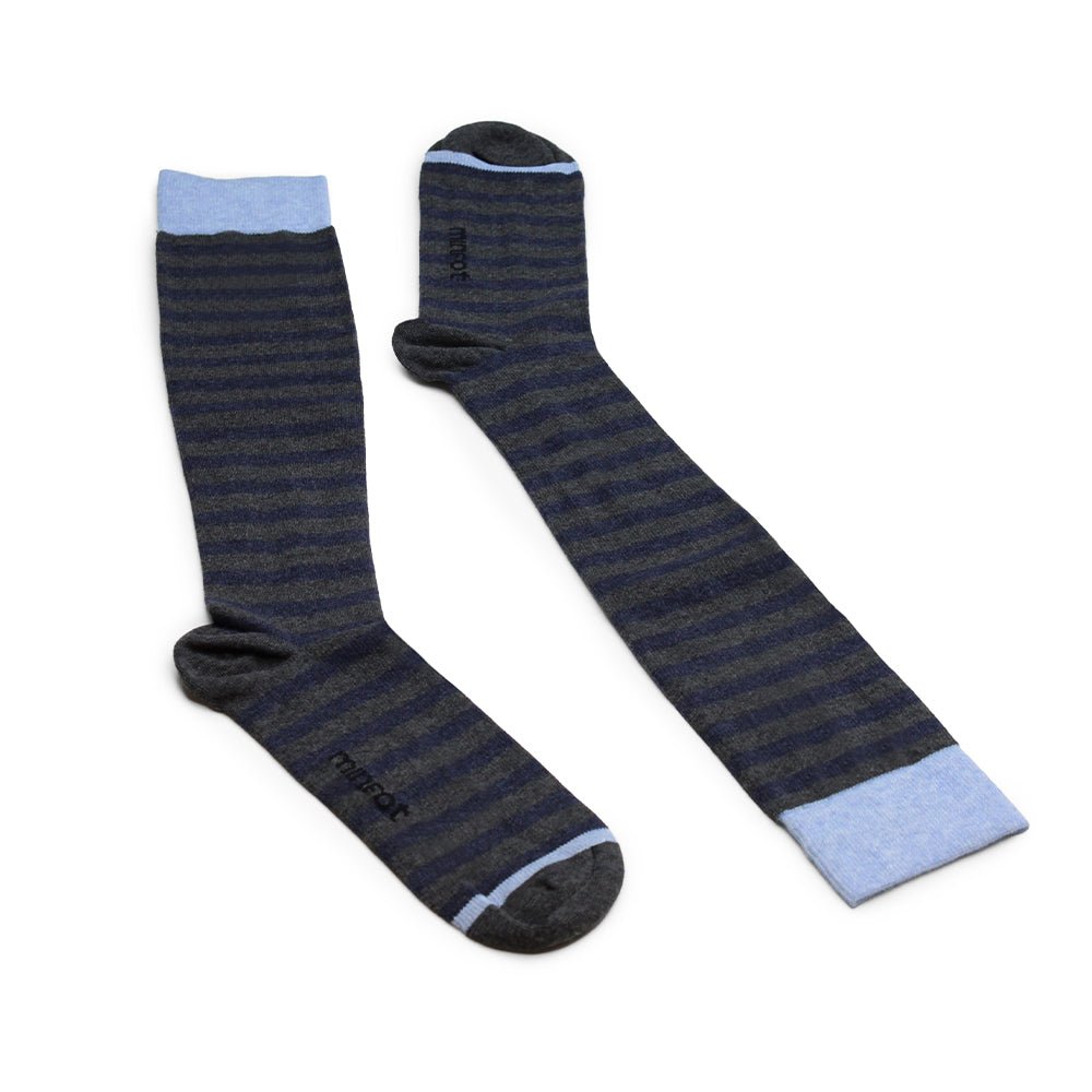 Minfot Stödstrumpor Bomull Eco Line Grey 1-pack