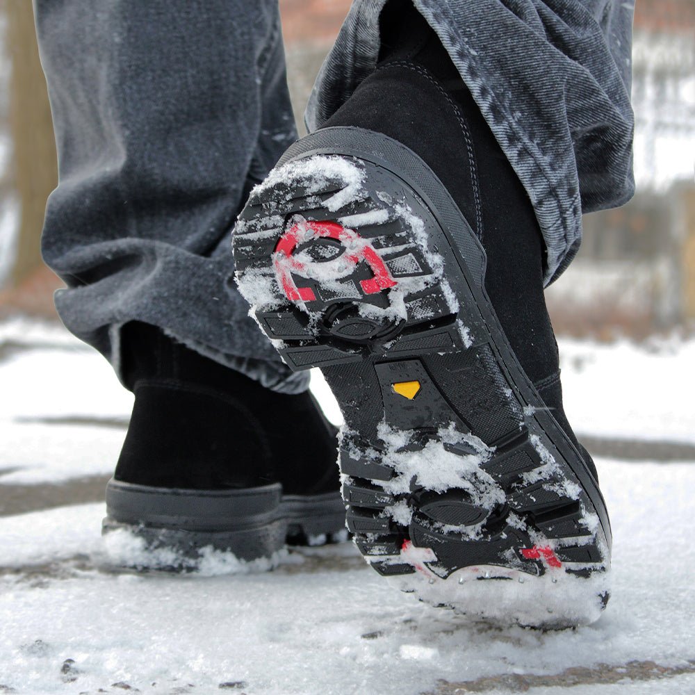 Minfot Dubbskor Kalix Mocka Ull Svart