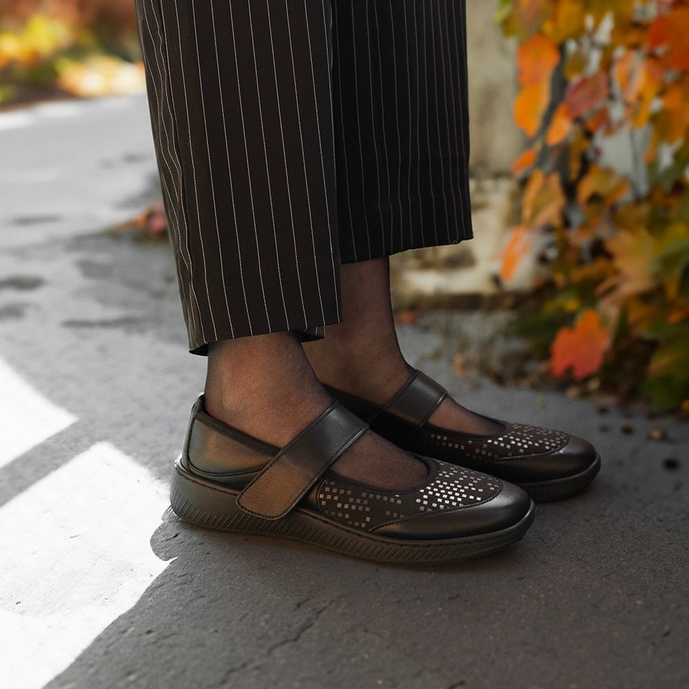 Minfot Ebba Ballerinasko Stretch Svart