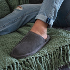 Minfot Fårskinnstofflor Slip-on Orust med sula Grå