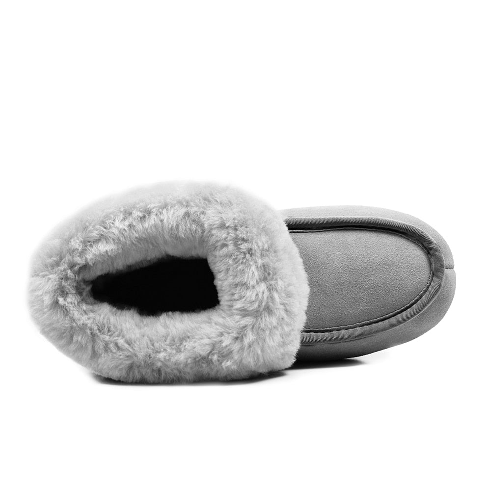 Produktbild 6 - Minfot Fårskinnstofflor Hemse Med Sula Ljusgrå