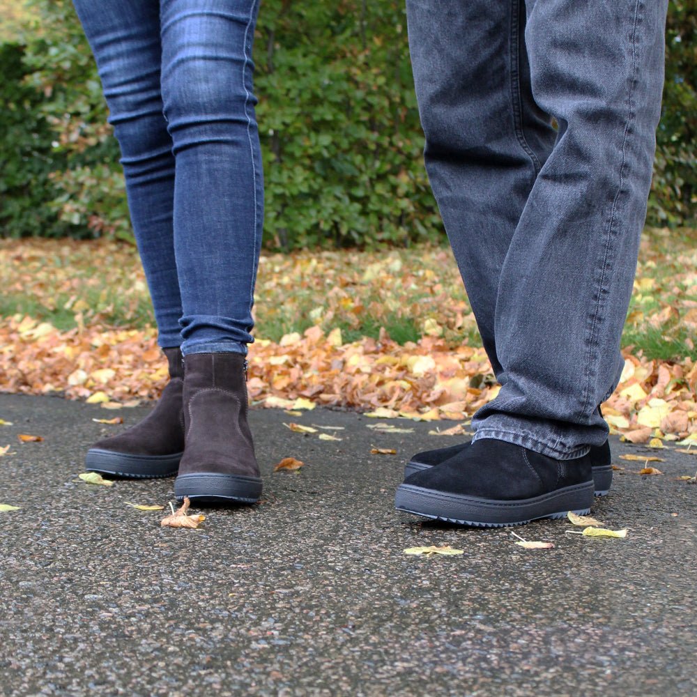 Produktbild 23 - Minfot Dubbskor Idre Mocka Ull Svart