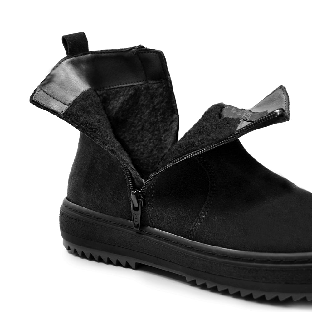 Produktbild 13 - Minfot Dubbskor Idre Mocka Ull Svart