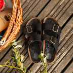 Minfot Massage Sandaler Bio Mocka Svart