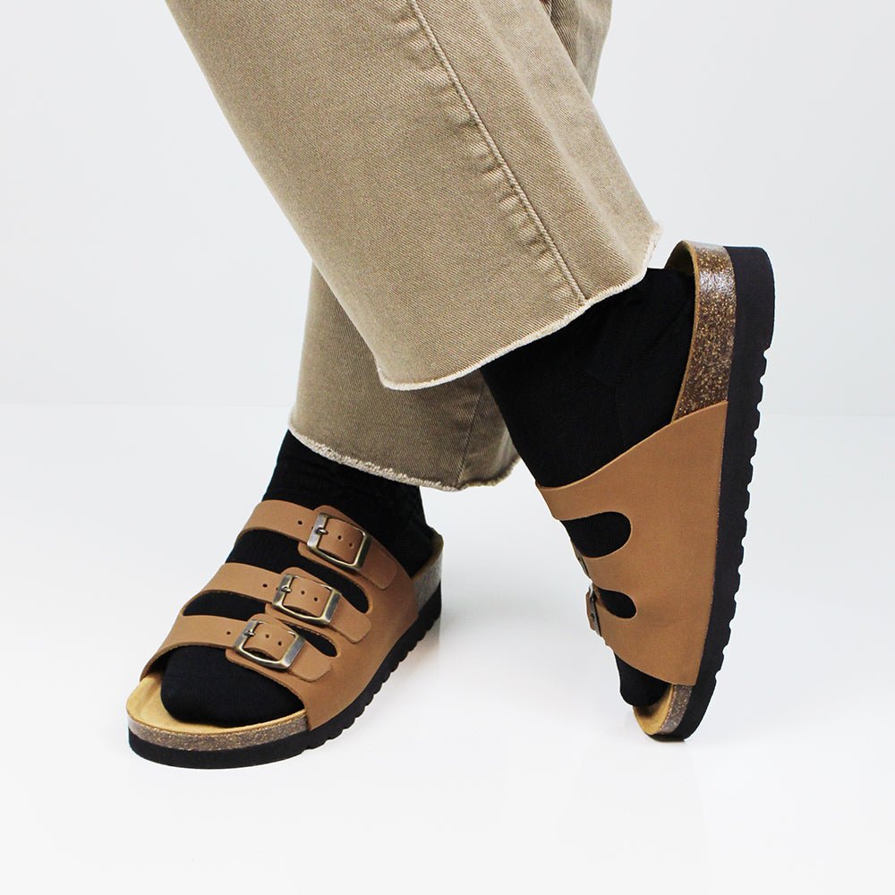 Minfot Sandaler Bio Skinn Cognac