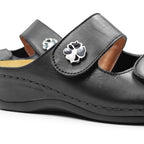 Minfot Petunia Sandaler Dam Stretch Svart