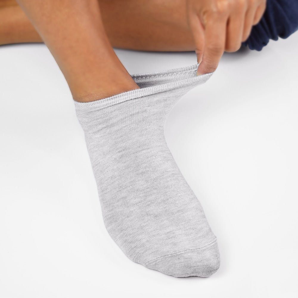 Produktbild 3 - minfot-sneaker-strumpor-mjuk-resar-melange