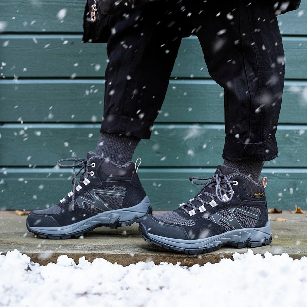 Minfot Snowgrip Dubbskor Vattentät Grå Rosa