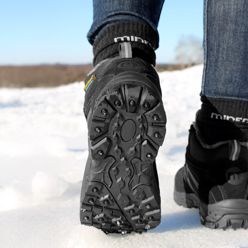 Minfot Snowgrip Dubbskor Vattentät Svart