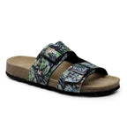 Minfot Softstep Sandaler Dam Biosandal 2-remmar Tropical Glow Svart