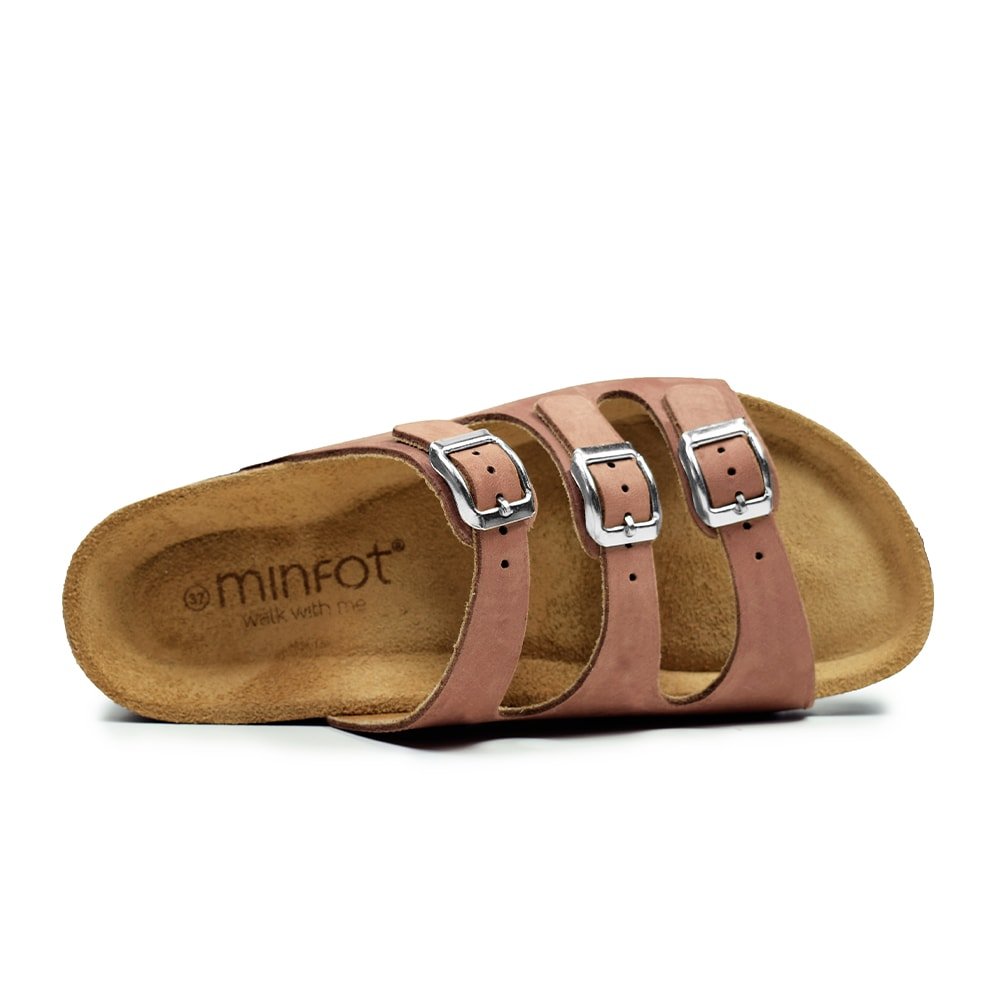 Minfot Sandal Mjuk Bio Brun Nubuck