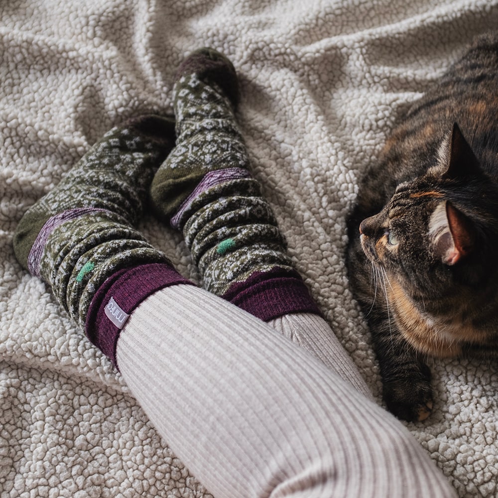 Minfot Ullstrumpor Kärlek 2-pack