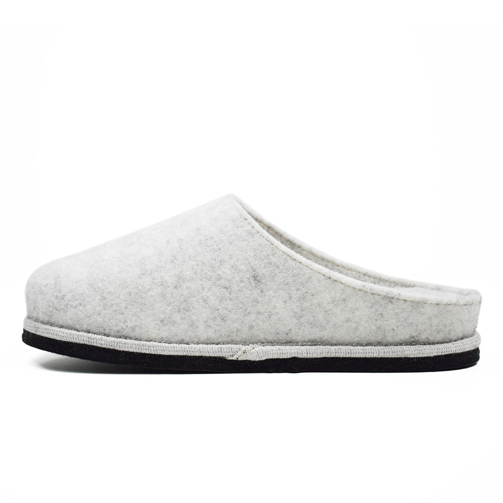 Minfot Tofflor Slip-on Viken Ull Ljusgrå