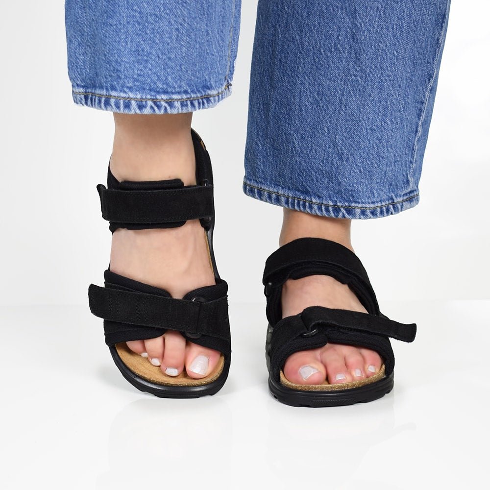 Produktbild 16 - Minfot Sandaler Flex Svart Mocka