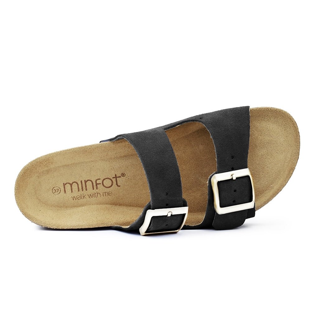 Produktbild 5 - Minfot Sandaler Mjuk Bio Moa Mocka Svart