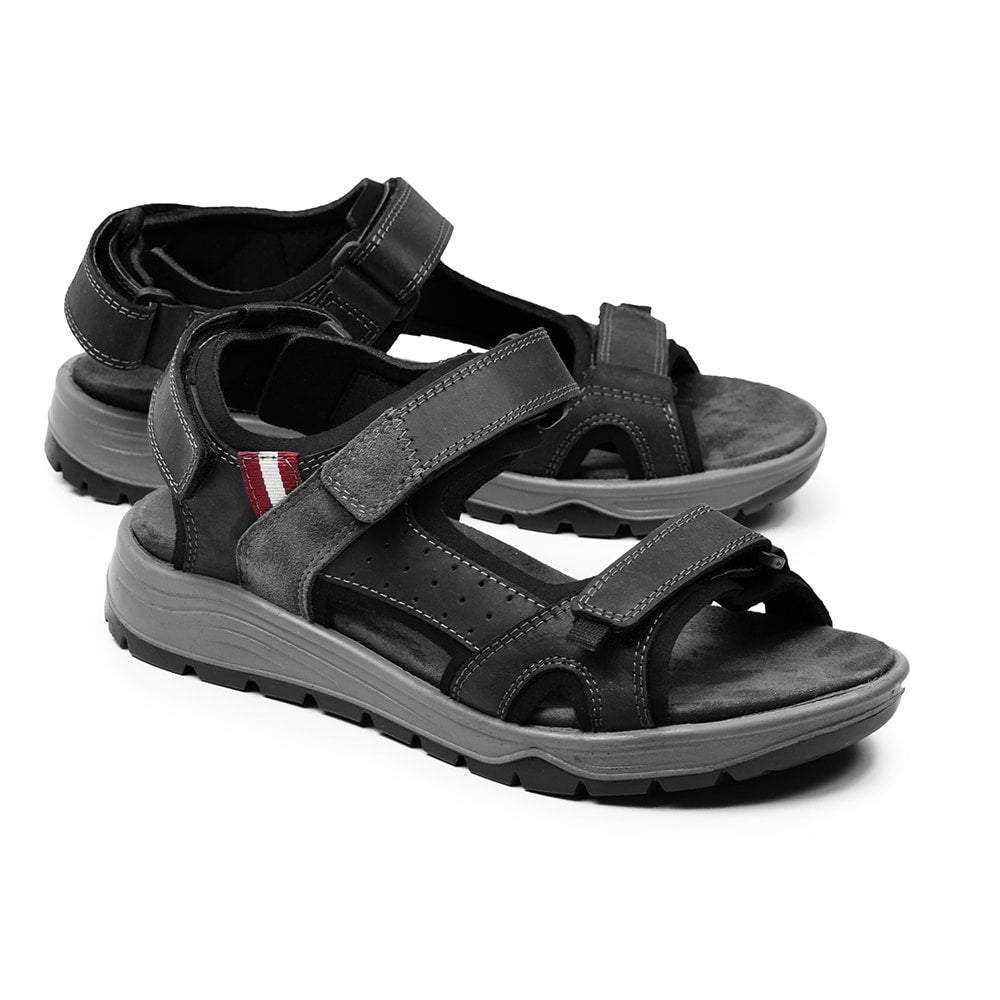 Minfot Sandaler Burensvik Herr Nubuck Svart