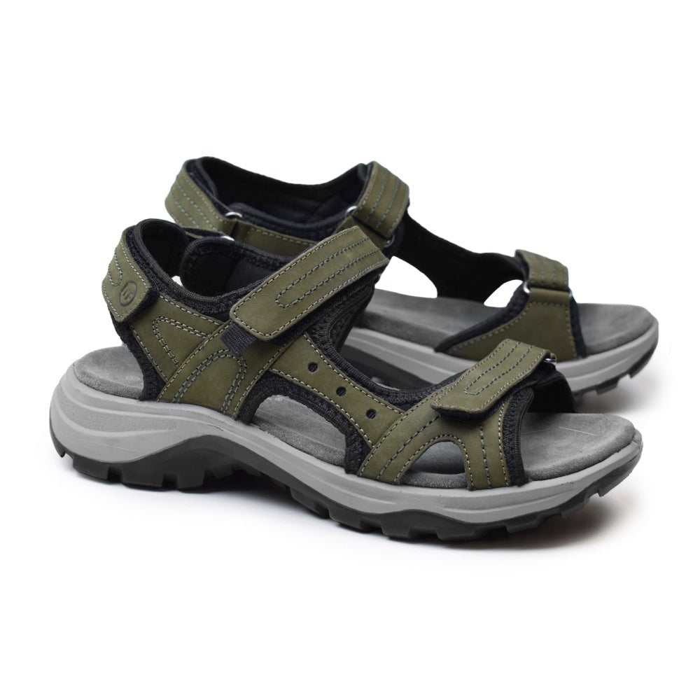 Minfot Sandaler Sandhamn Dam Nubuck Olivgrön