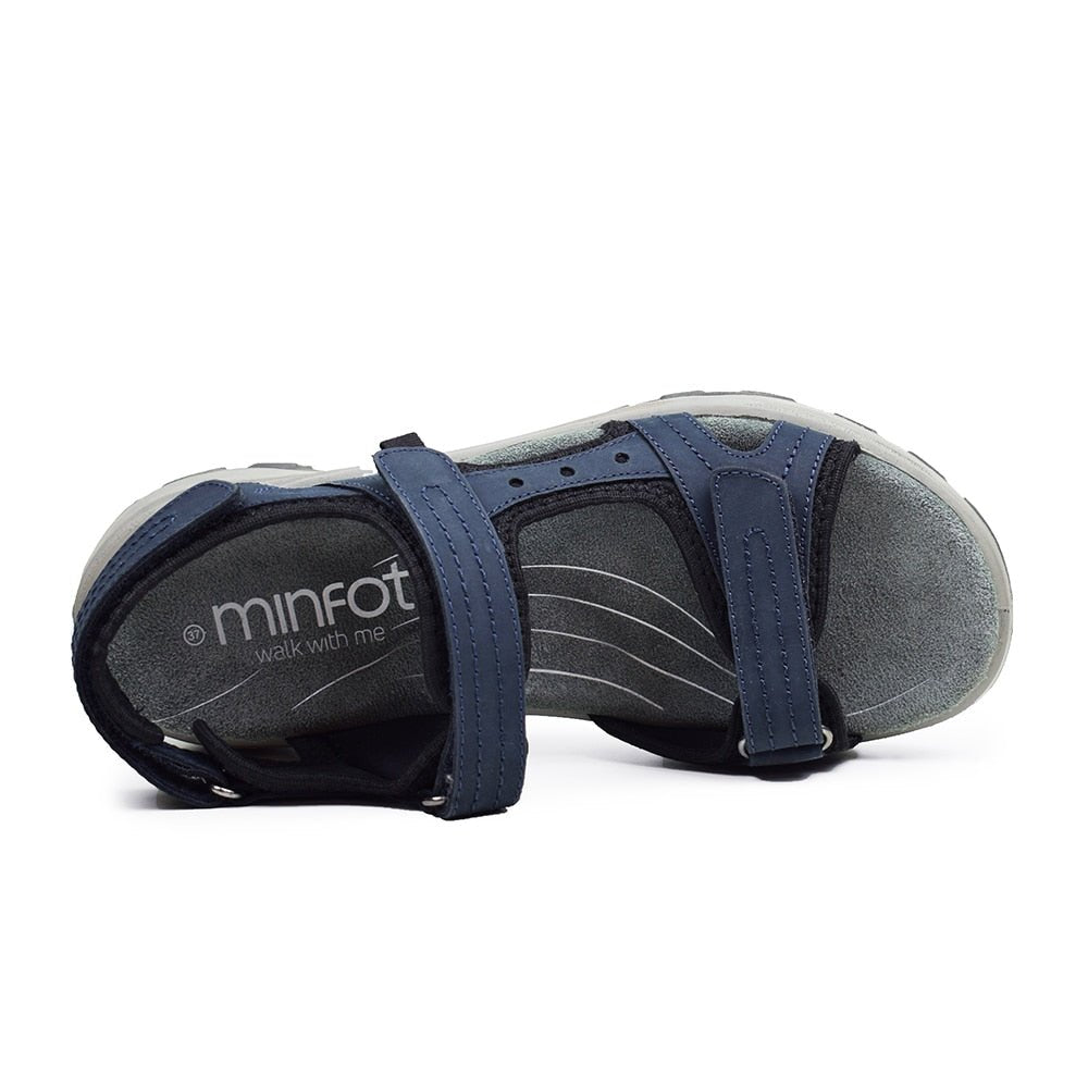 Minfot Sandaler Sandhamn Dam Nubuck Navy