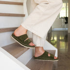 Minfot Luma Sandaler Kardborre Mocka Grön