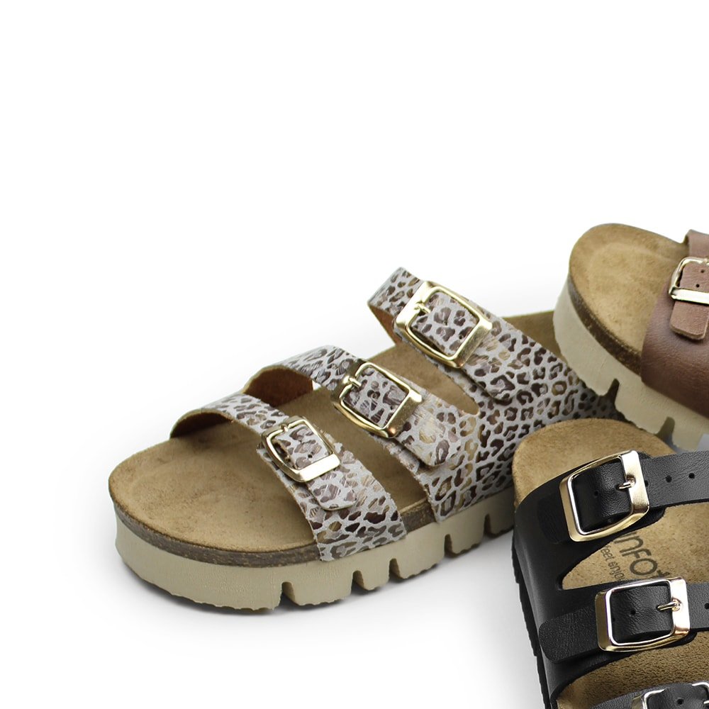 Produktbild 9 - Minfot Sandaler Upstep Lux Leopard Beige